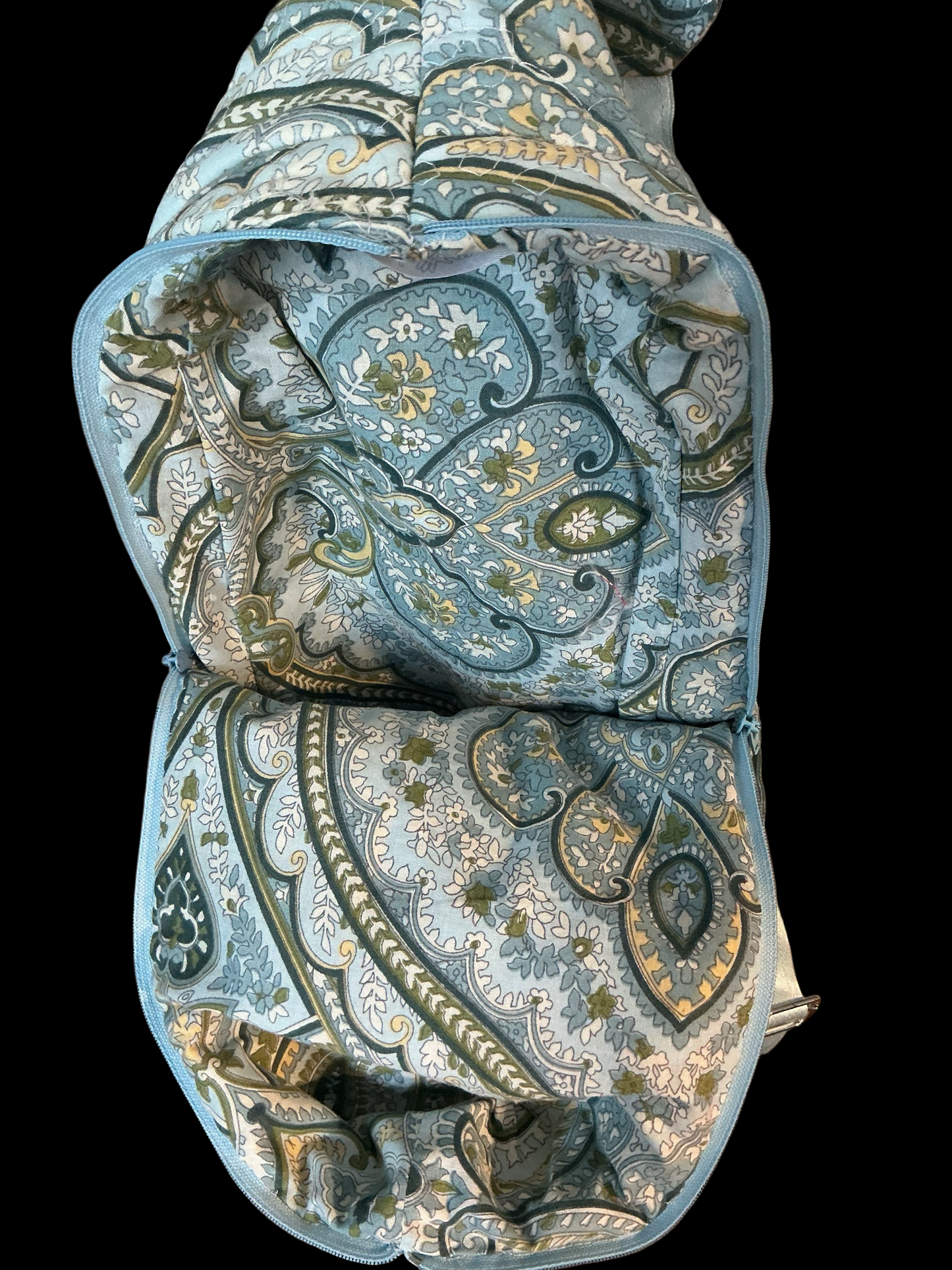 Unique handmade quilted crossbody bag with pockets and adjustable strap