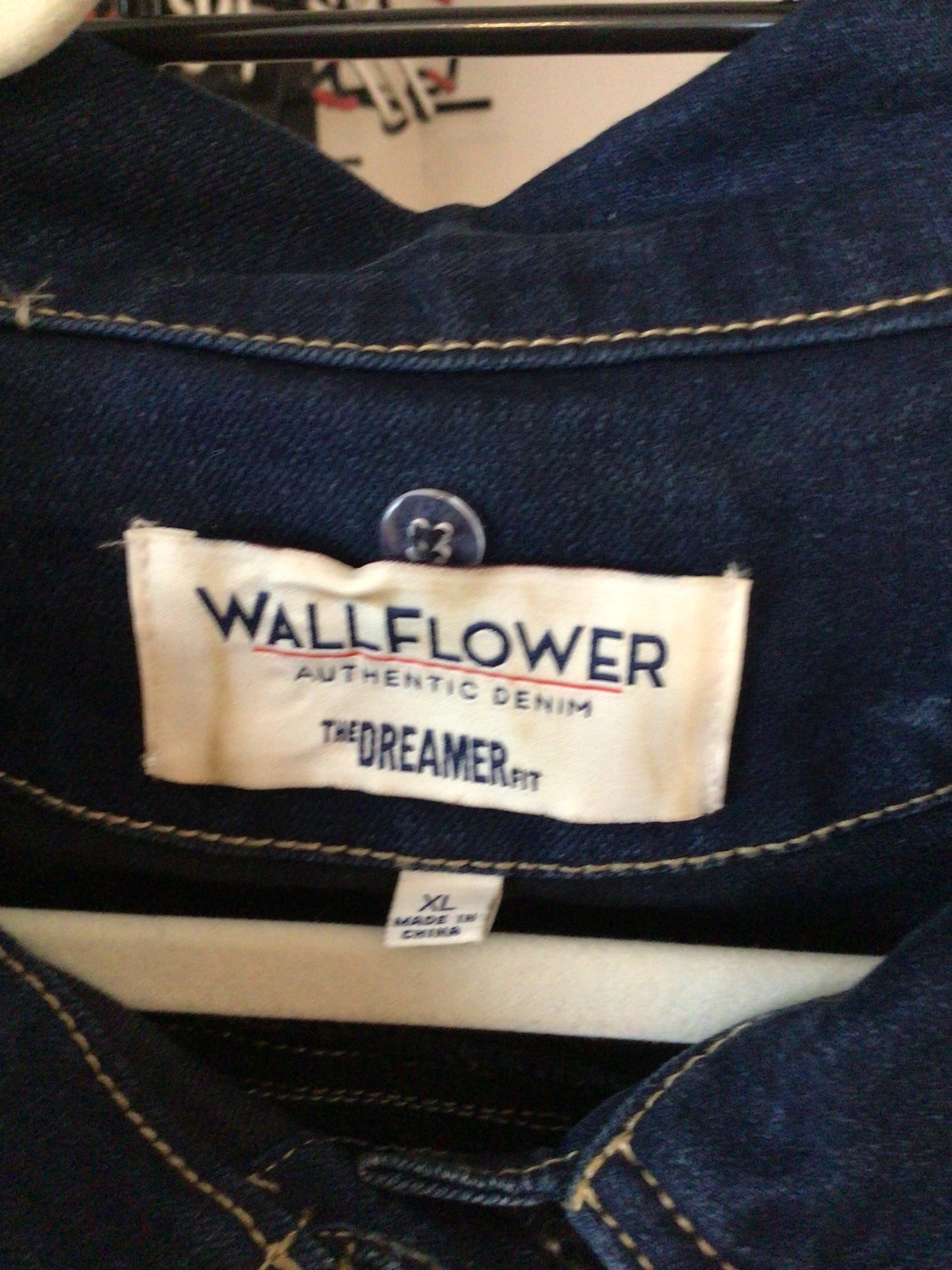 Upcycled Women’s Embellished Denim Jacket with Removable Hood