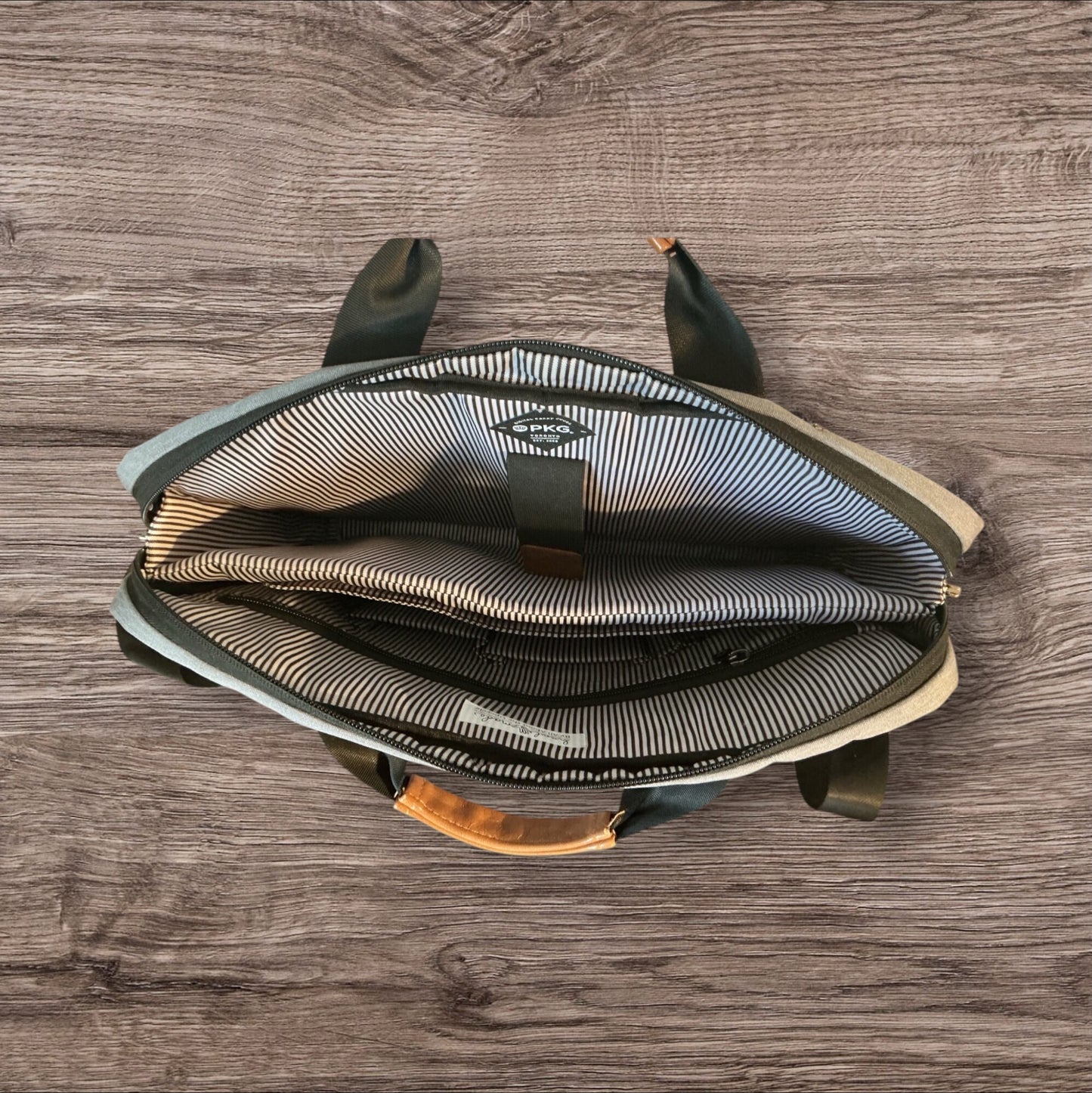 Upcycled Floral Embellished Computer Messenger Bag with Carry Strap and Pockets